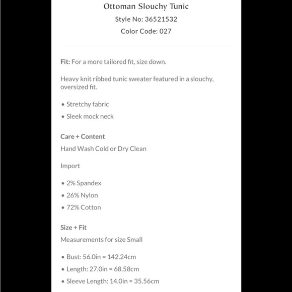 Free Free Ottoman Slouchy Tunic NWT Color: Autumn Size: XS - Picture 4 of 5